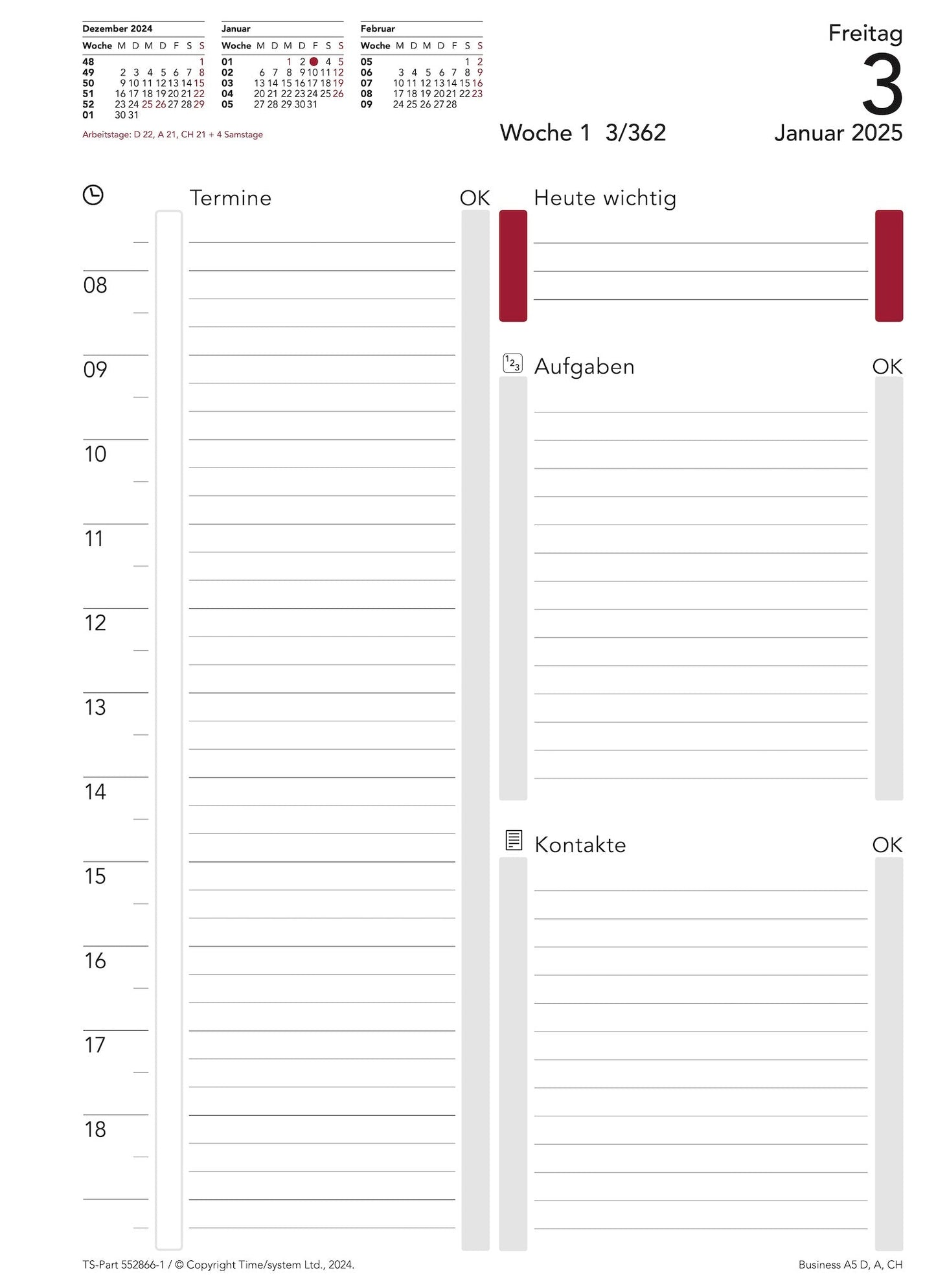 Business A5 Jahresinhalt 2026 AT Tag