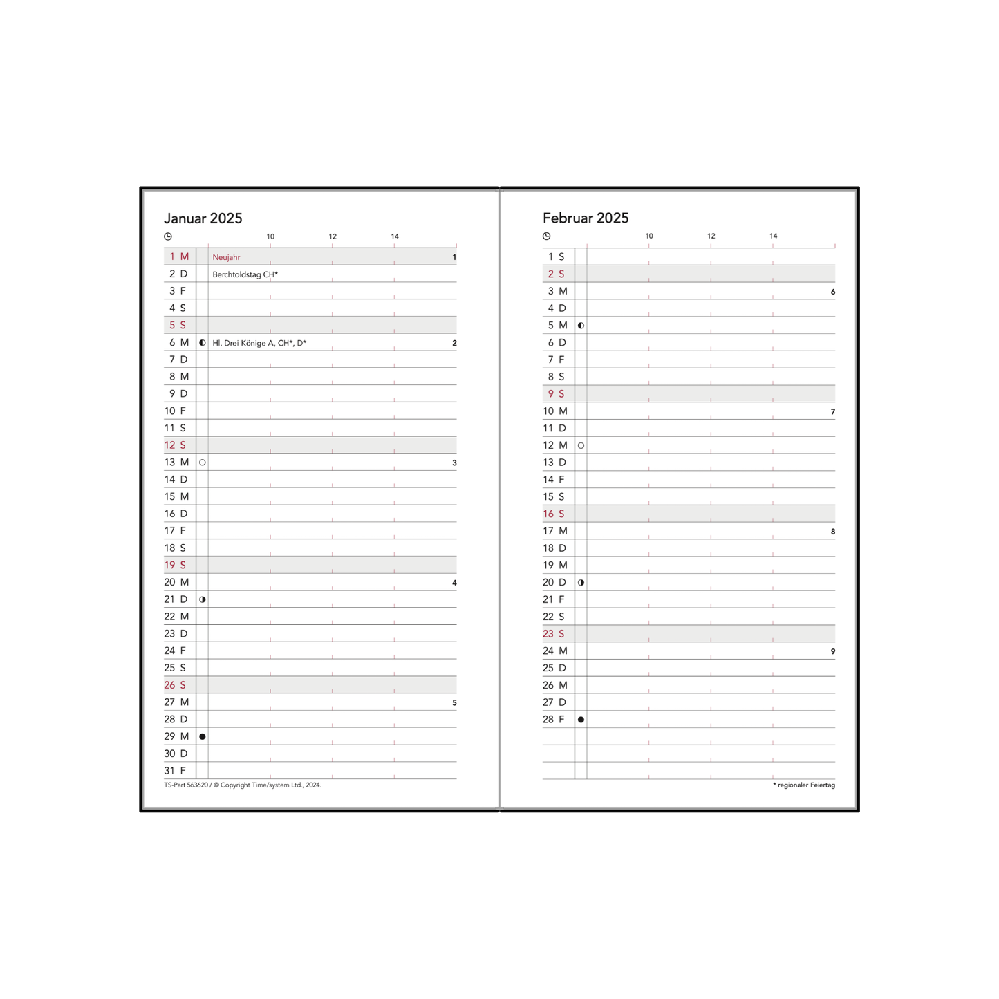 CAL Pocket Vogue Jahresinhalt 2026