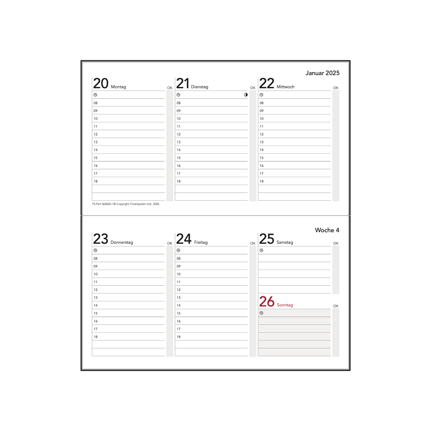 CAL Pocket Vogue Jahresinhalt 2026