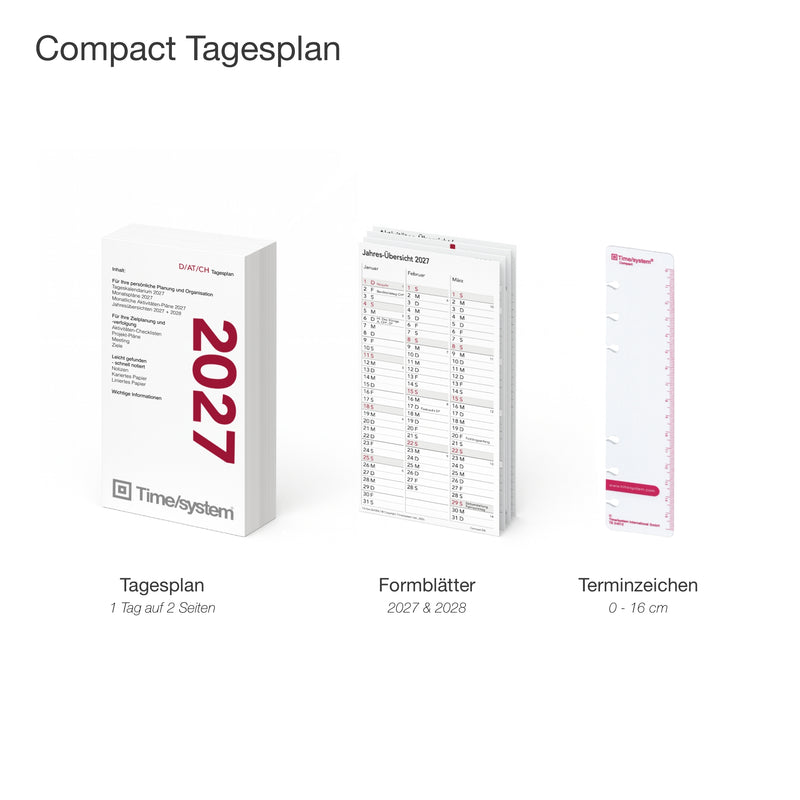 Compact Jahresinhalt 2027 Tag oder Woche DEUTSCH