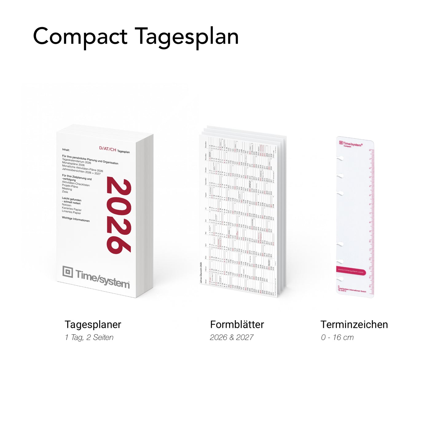 Compact Jahresinhalt 2026 Tag oder Woche DEUTSCH