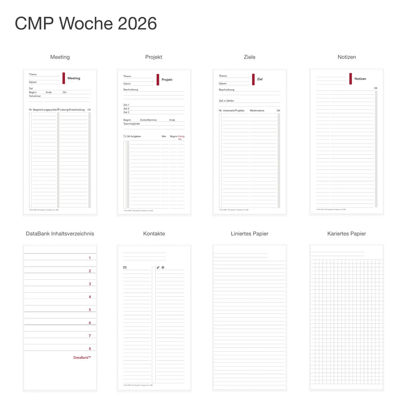 Compact Jahresinhalt 2026 Tag oder Woche DEUTSCH