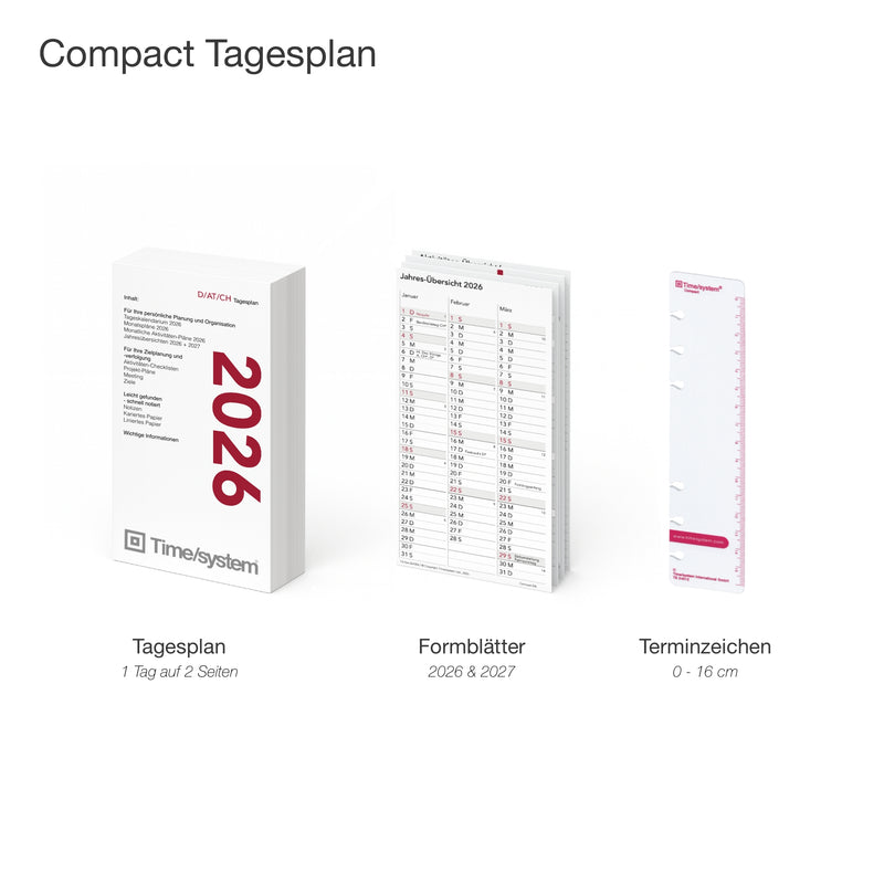 Compact Jahresinhalt 2026 Tag oder Woche DEUTSCH