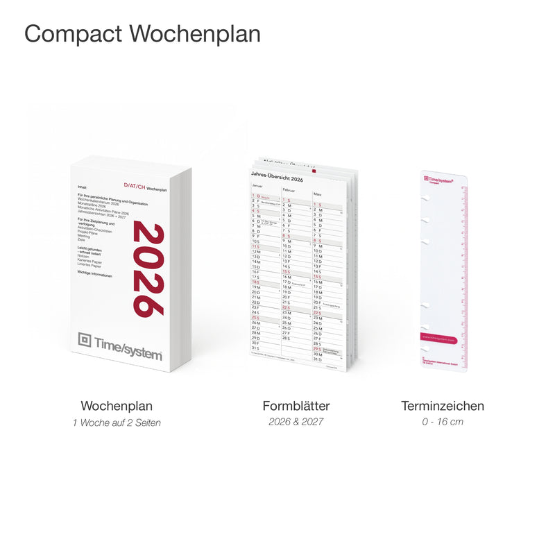 Compact Jahresinhalt 2026 Tag oder Woche DEUTSCH