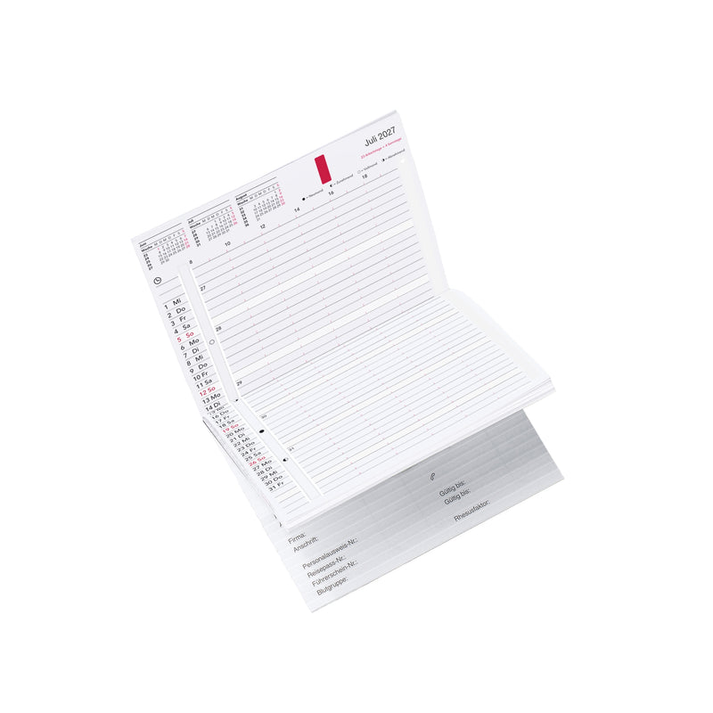REM Taschenkalender zum Jahresinhalt 2027 DE